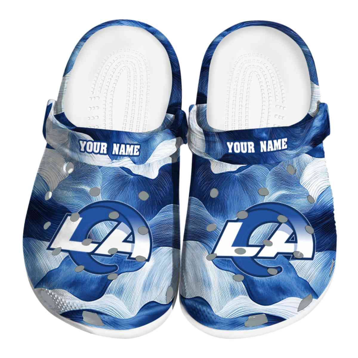 footwearmerch los angeles rams nfl sport crocs crocband clogs shoes comfortable for men women and kids npcsb
