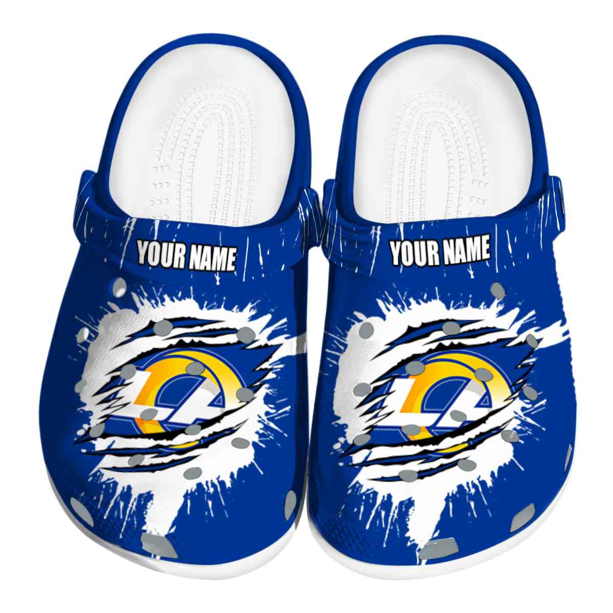 footwearmerch los angeles rams nfl sport crocs crocband clogs shoes comfortable for men women and kids qhdf0