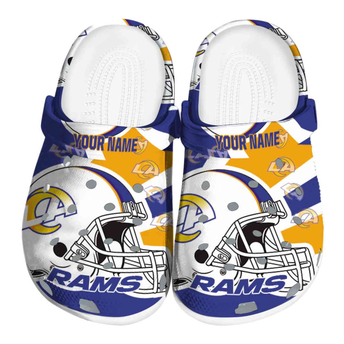 footwearmerch los angeles rams nfl sport crocs crocband clogs shoes comfortable for men women and kids rpsas