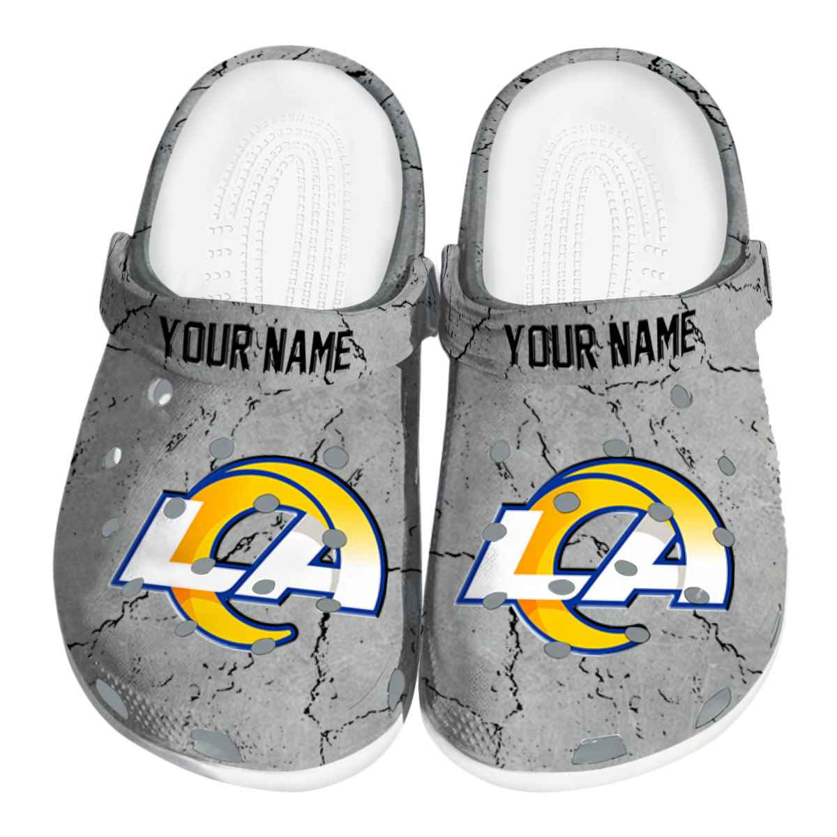 footwearmerch los angeles rams nfl sport crocs crocband clogs shoes comfortable for men women and kids ttw9u