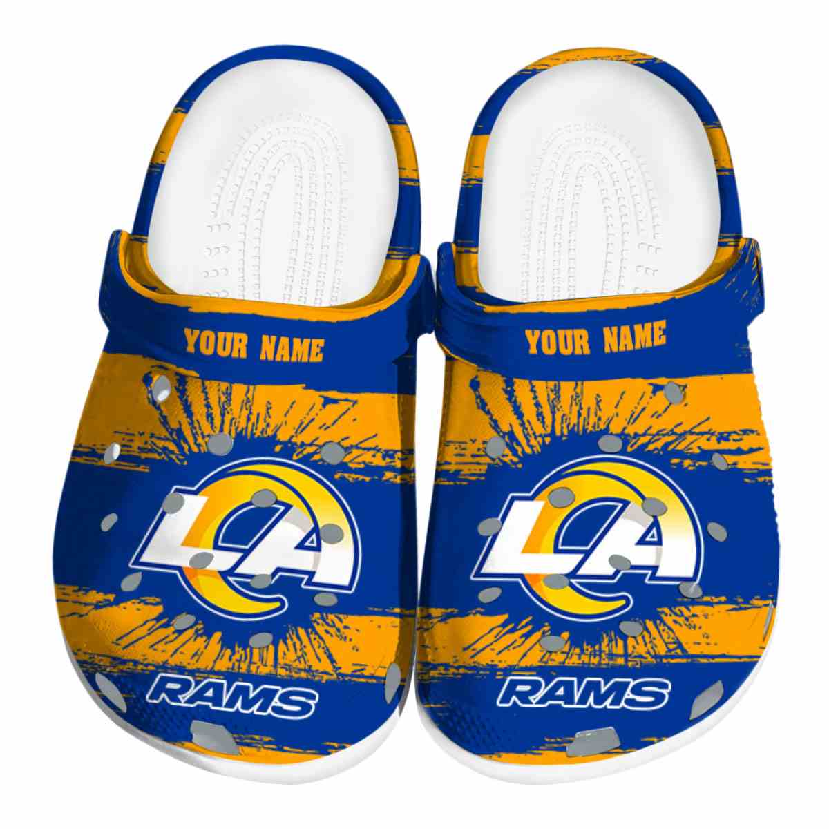 footwearmerch los angeles rams nfl sport crocs crocband clogs shoes comfortable for men women and kids uciqt