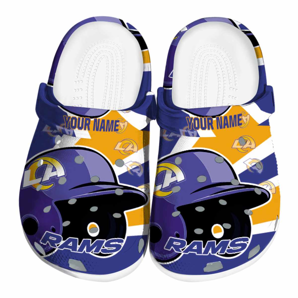 footwearmerch los angeles rams nfl sport crocs crocband clogs shoes comfortable for men women and kids vp8gz