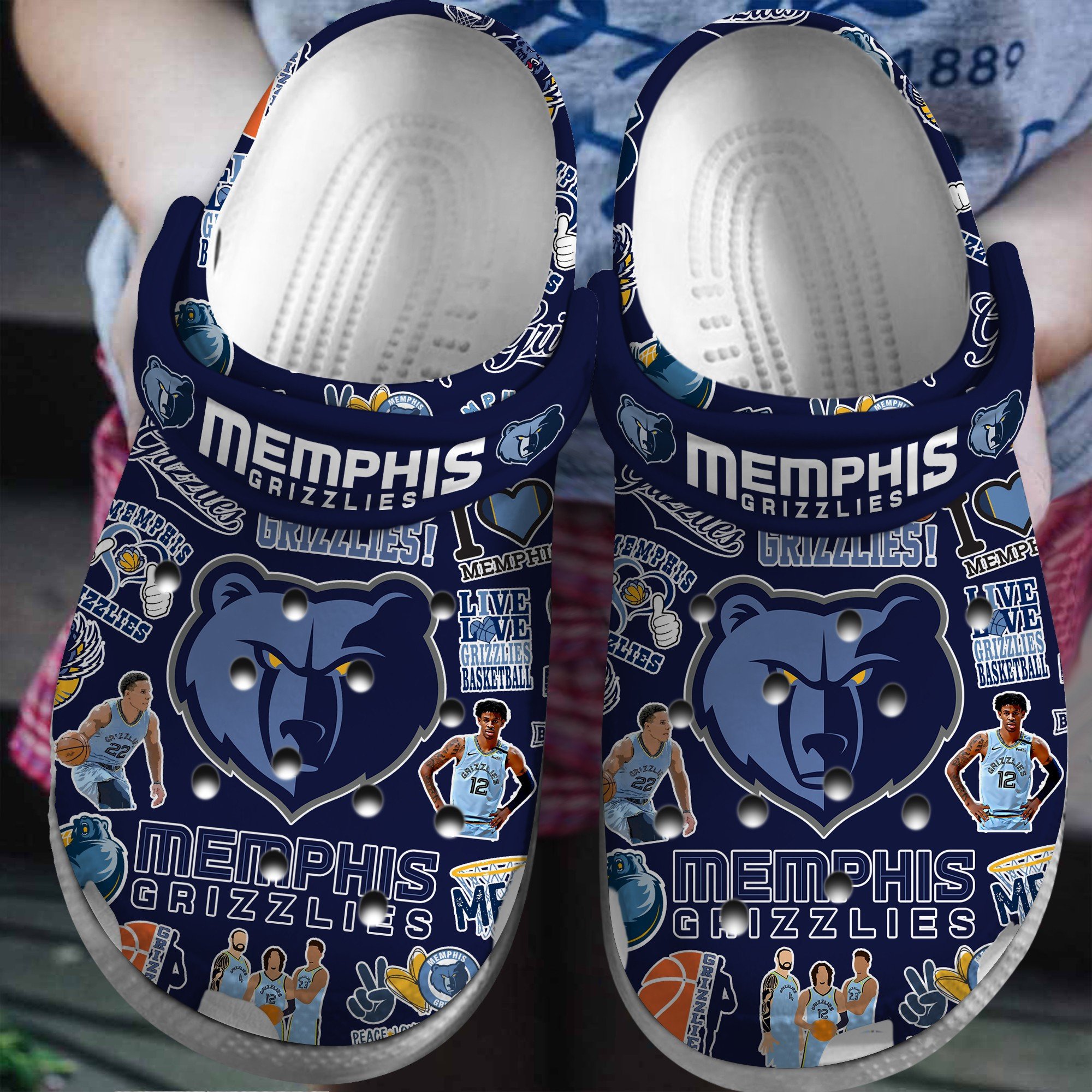footwearmerch memphis grizzlies nba basketball sport crocs crocband clogs shoes comfortable for men women and kids 5mfdb