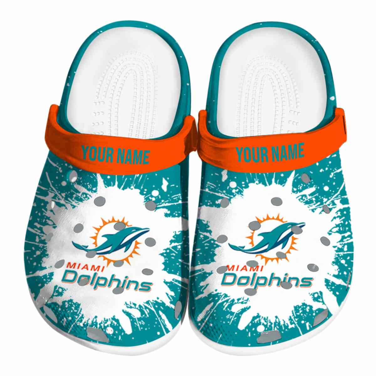 footwearmerch miami dolphins nfl sport crocs crocband clogs shoes comfortable for men women and kids b1axv