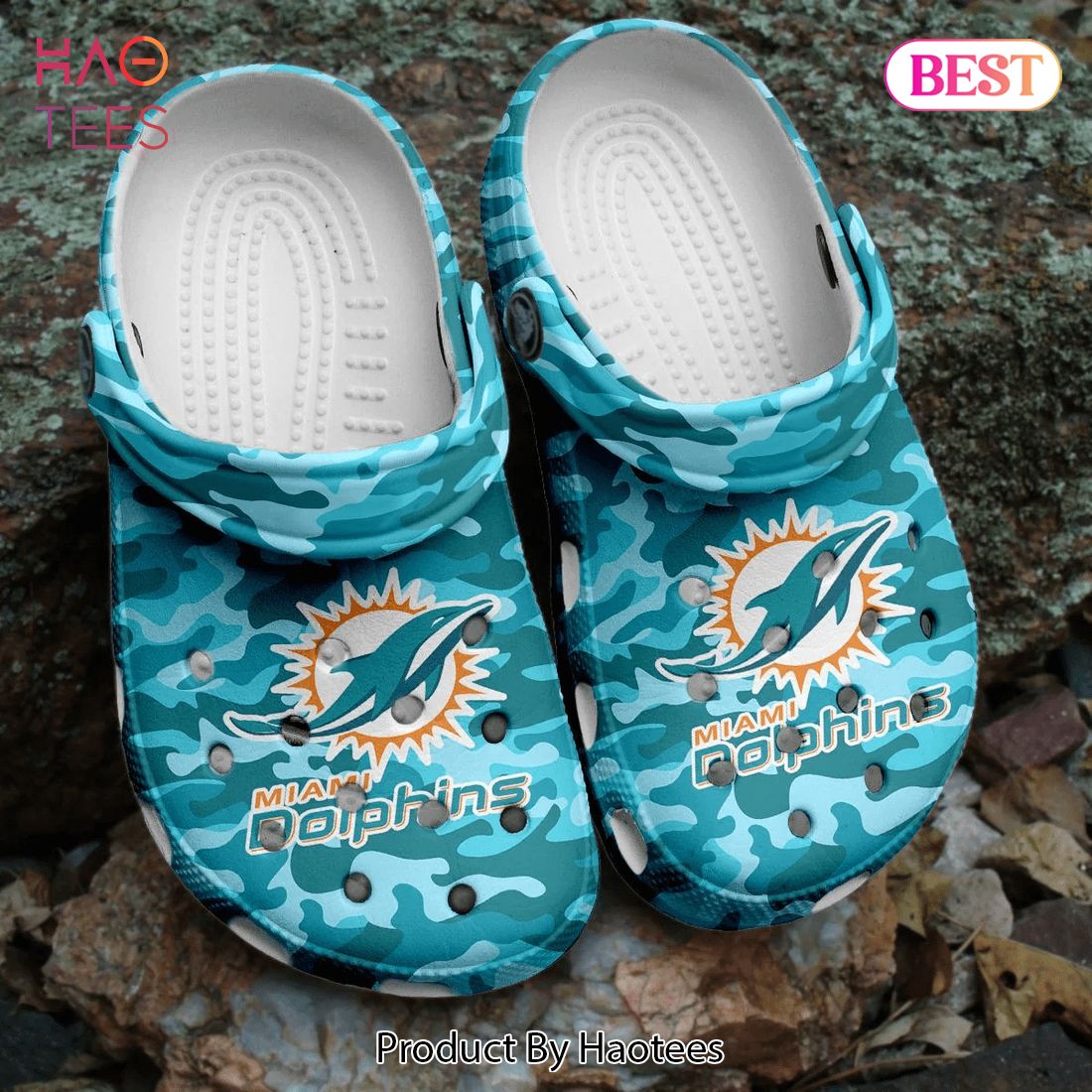 footwearmerch miami dolphins nfl sport crocs crocband clogs shoes comfortable for men women and kids bcbmz