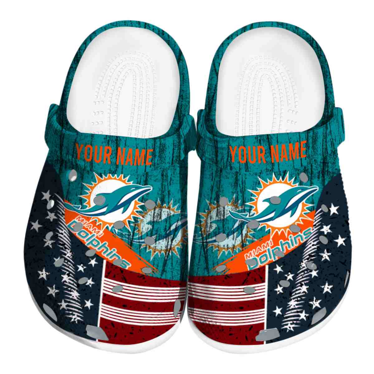 footwearmerch miami dolphins nfl sport crocs crocband clogs shoes comfortable for men women and kids ixgds