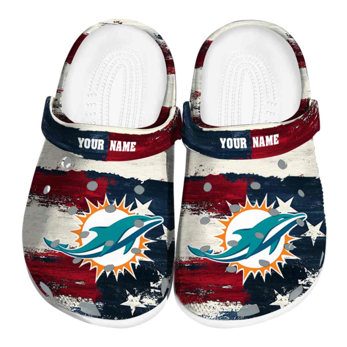 footwearmerch miami dolphins nfl sport crocs crocband clogs shoes comfortable for men women and kids olmsc