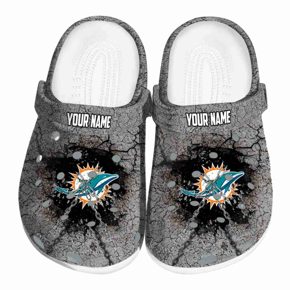 footwearmerch miami dolphins nfl sport crocs crocband clogs shoes comfortable for men women and kids ouau6