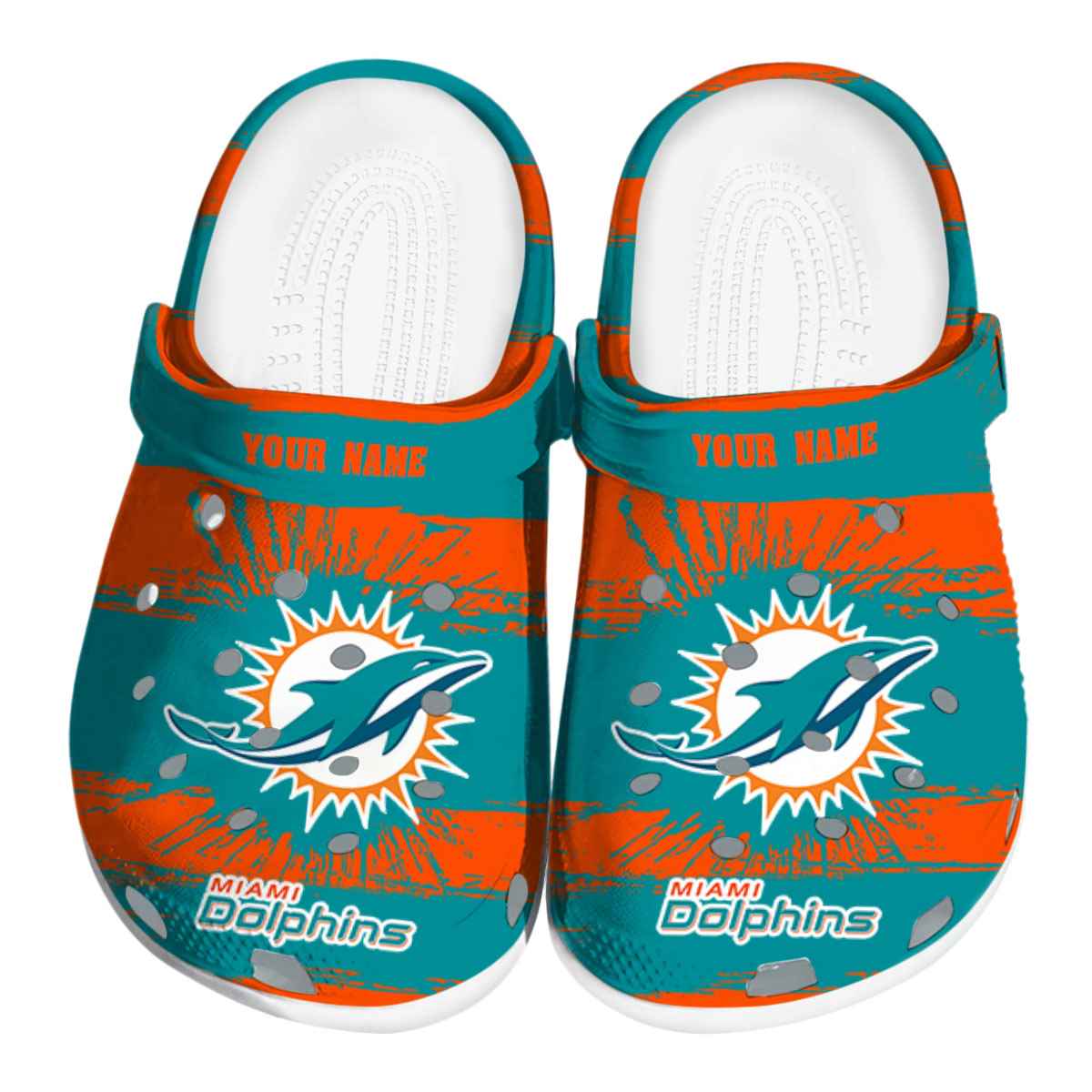 footwearmerch miami dolphins nfl sport crocs crocband clogs shoes comfortable for men women and kids p1bmf