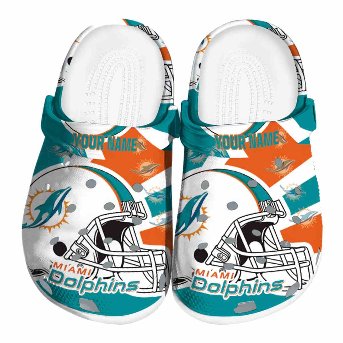 footwearmerch miami dolphins nfl sport crocs crocband clogs shoes comfortable for men women and kids pcbnc