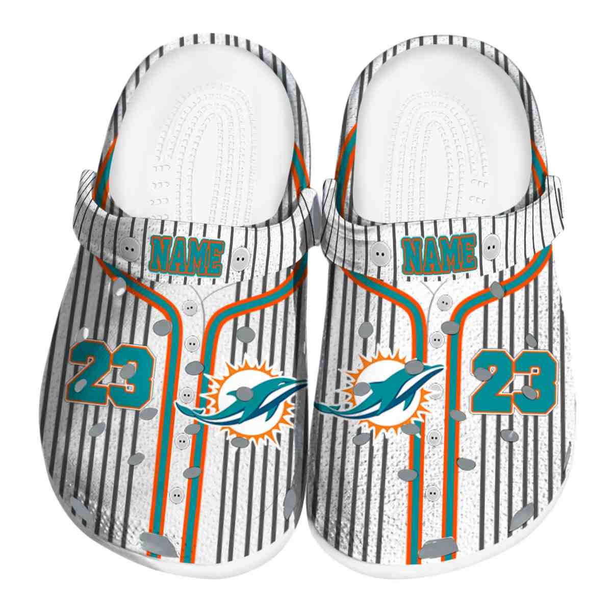 footwearmerch miami dolphins nfl sport crocs crocband clogs shoes comfortable for men women and kids pnzzd