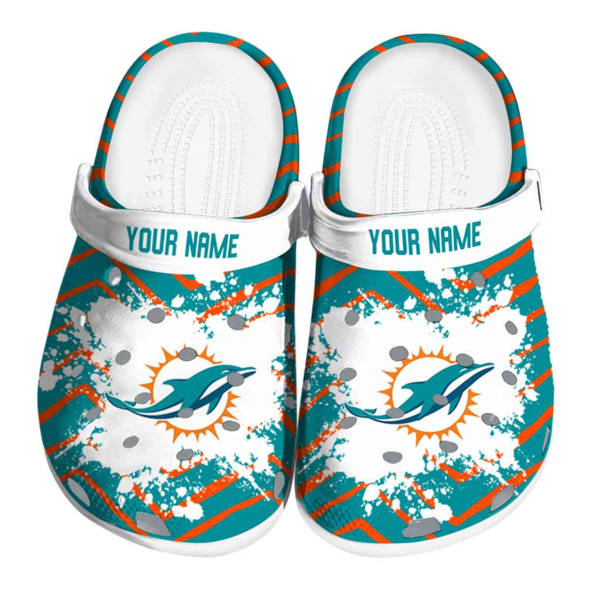 footwearmerch miami dolphins nfl sport crocs crocband clogs shoes comfortable for men women and kids qviba