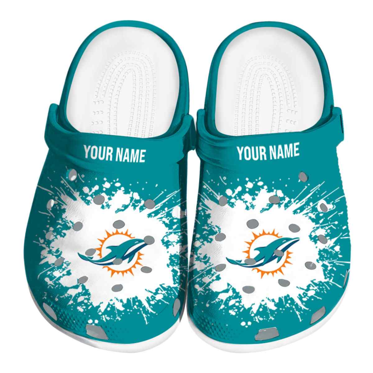 footwearmerch miami dolphins nfl sport crocs crocband clogs shoes comfortable for men women and kids yh6wj