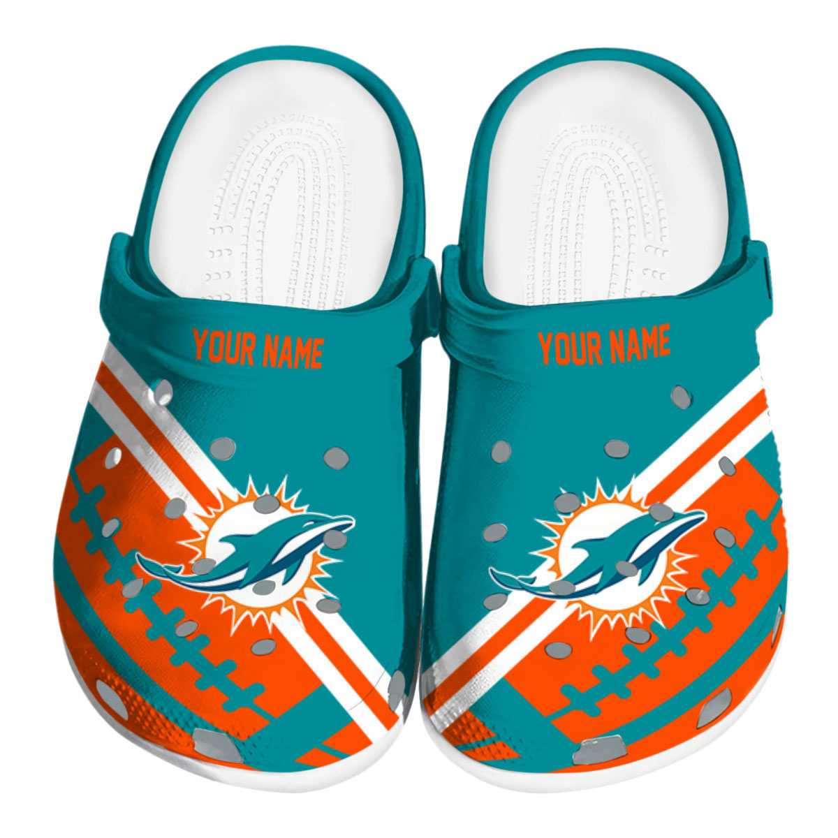 footwearmerch miami dolphins nfl sport crocs crocband clogs shoes comfortable for men women and kids ynyxa