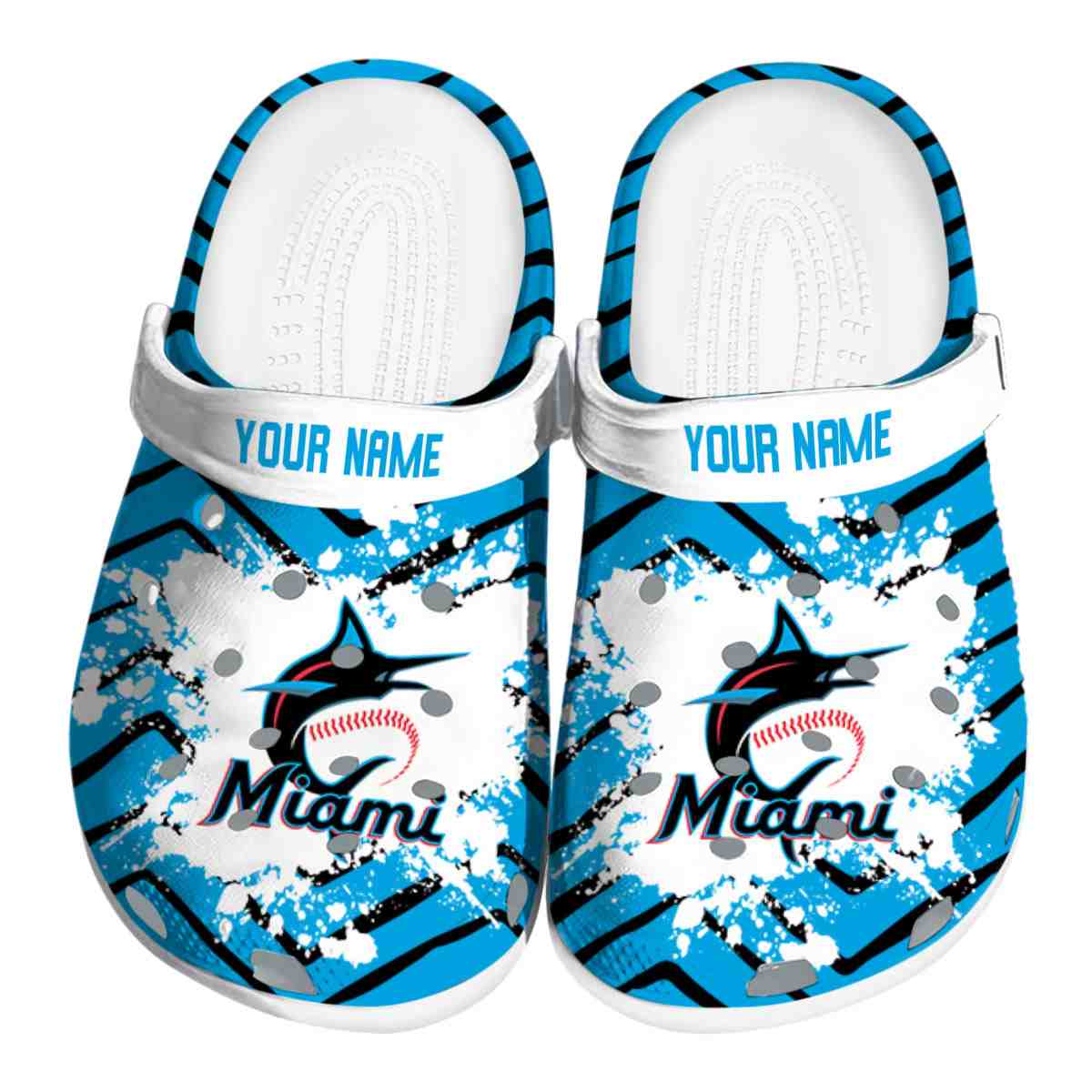 footwearmerch miami marlins mlb sport crocs crocband clogs shoes comfortable for men women and kids emgaw