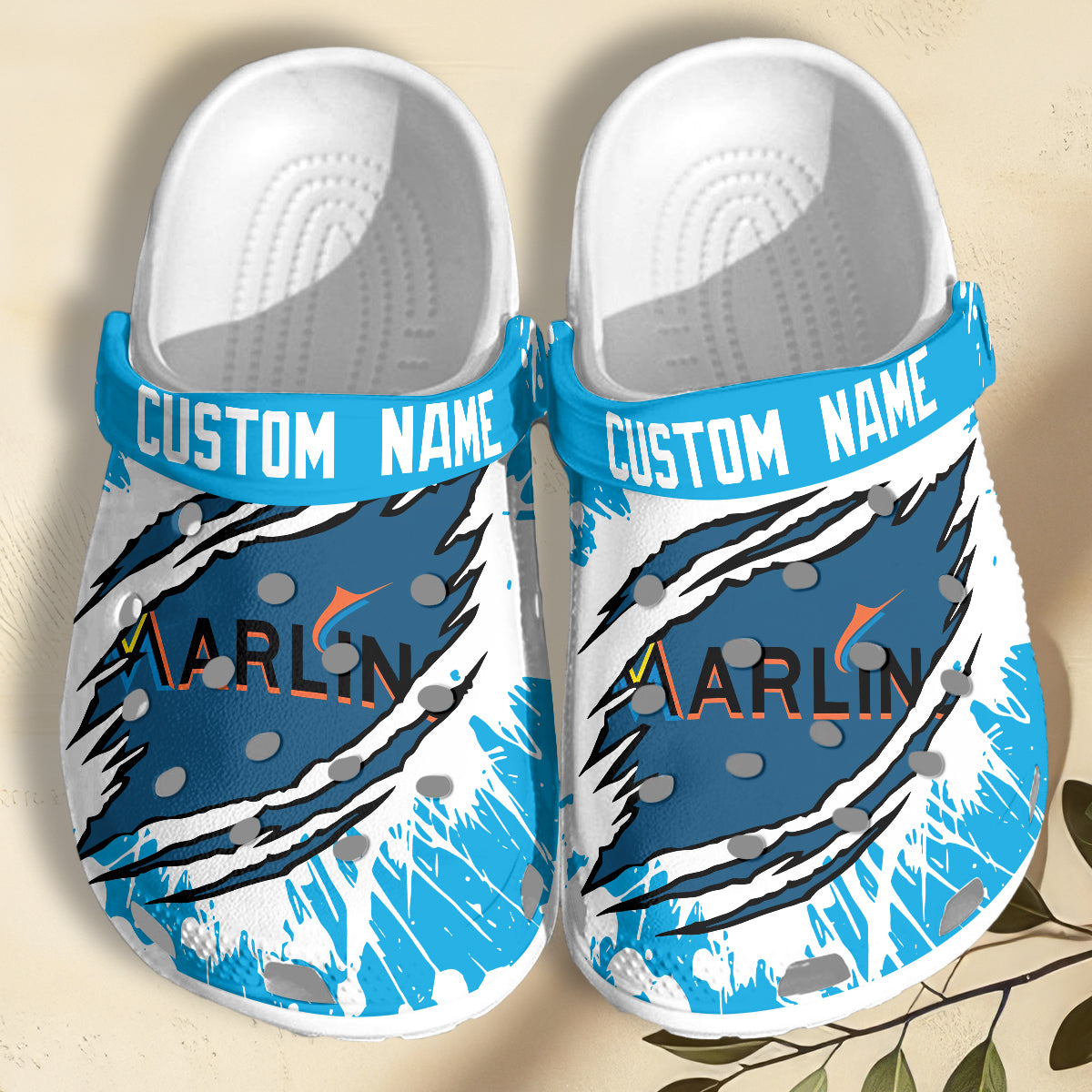 footwearmerch miami marlins mlb sport crocs crocband clogs shoes comfortable for men women and kids mkvd7