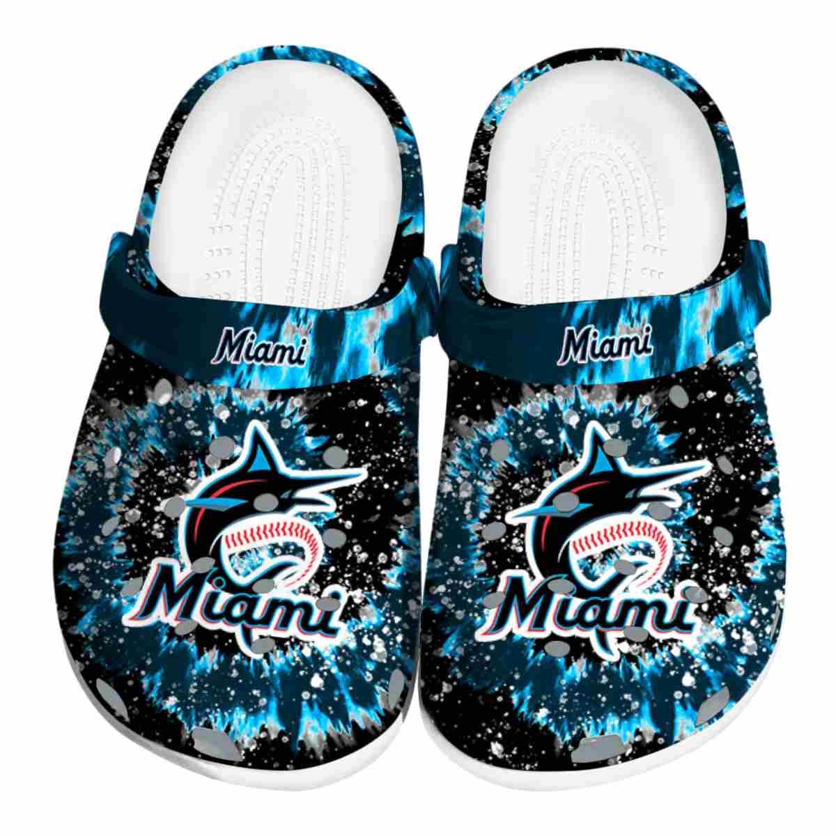 footwearmerch miami marlins mlb sport crocs crocband clogs shoes comfortable for men women and kids z01cc