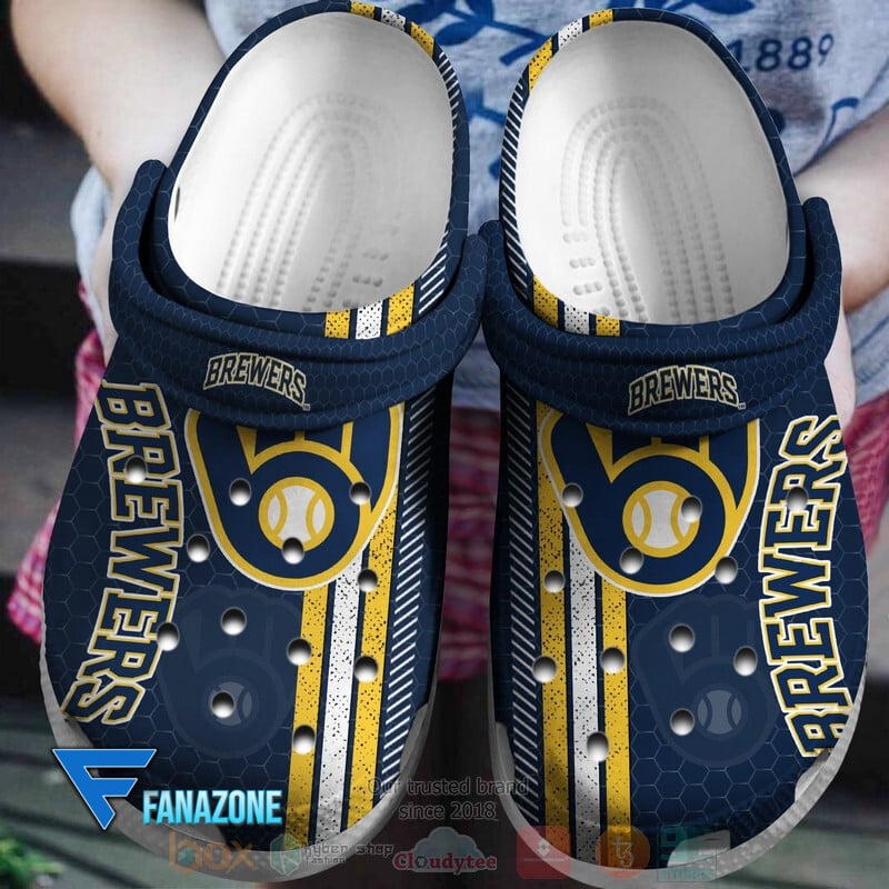 footwearmerch milwaukee brewers mlb sport crocs clogs crocband shoes comfortable for men women and kids hh7q2