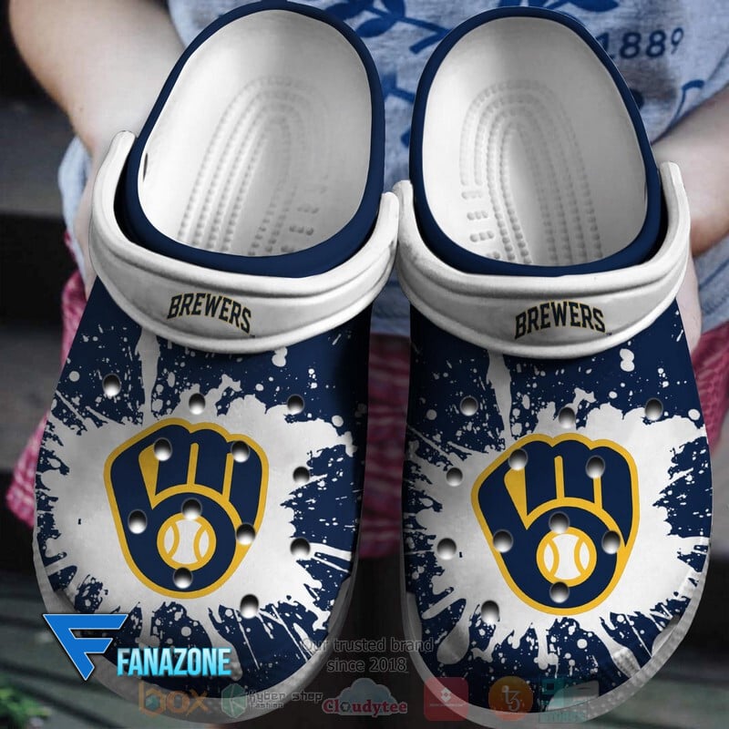 footwearmerch milwaukee brewers mlb sport crocs clogs crocband shoes comfortable for men women and kids mvtrg