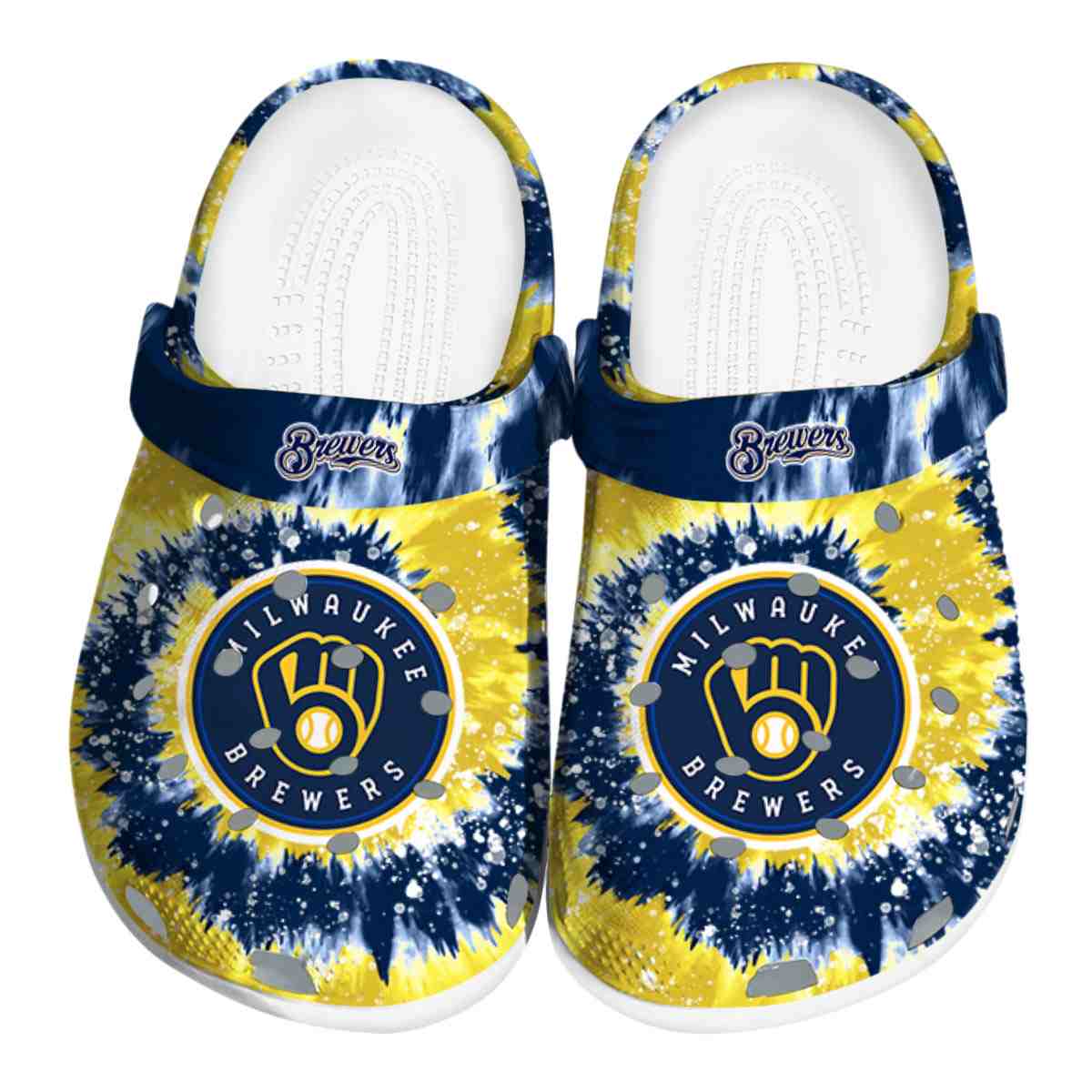 footwearmerch milwaukee brewers mlb sport crocs crocband clogs shoes comfortable for men women and kids 6k7iq