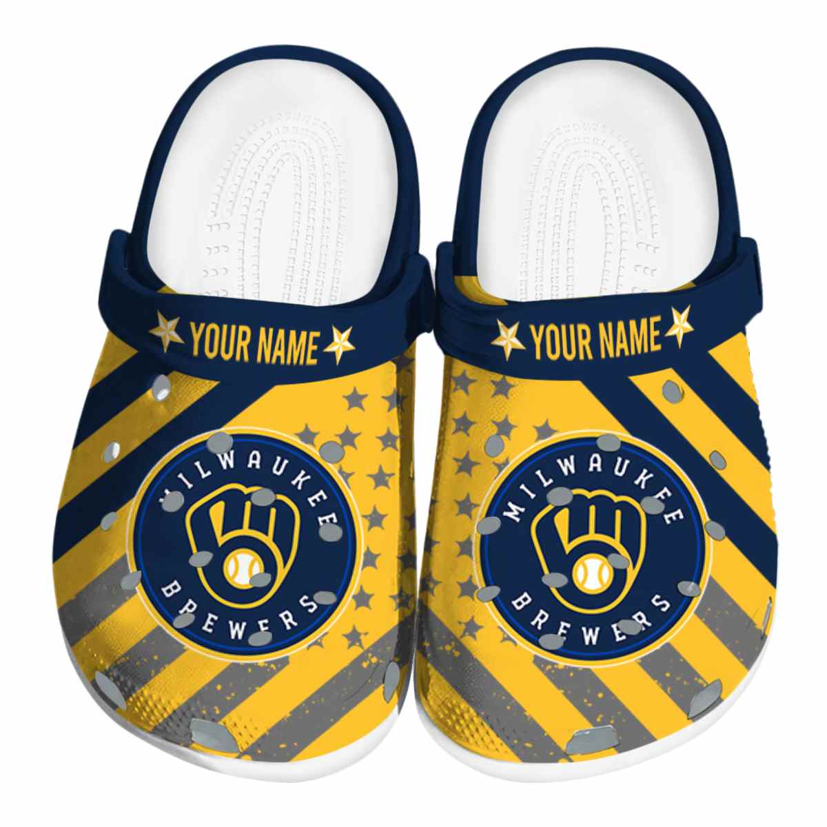 footwearmerch milwaukee brewers mlb sport crocs crocband clogs shoes comfortable for men women and kids 8u7rf