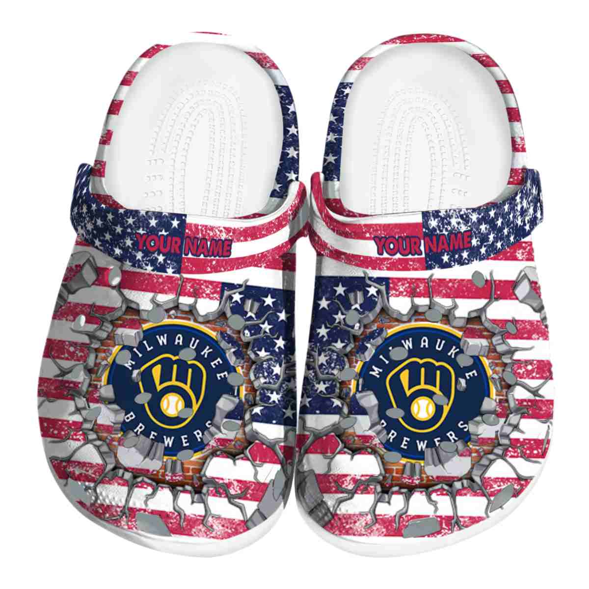 footwearmerch milwaukee brewers mlb sport crocs crocband clogs shoes comfortable for men women and kids brdcm