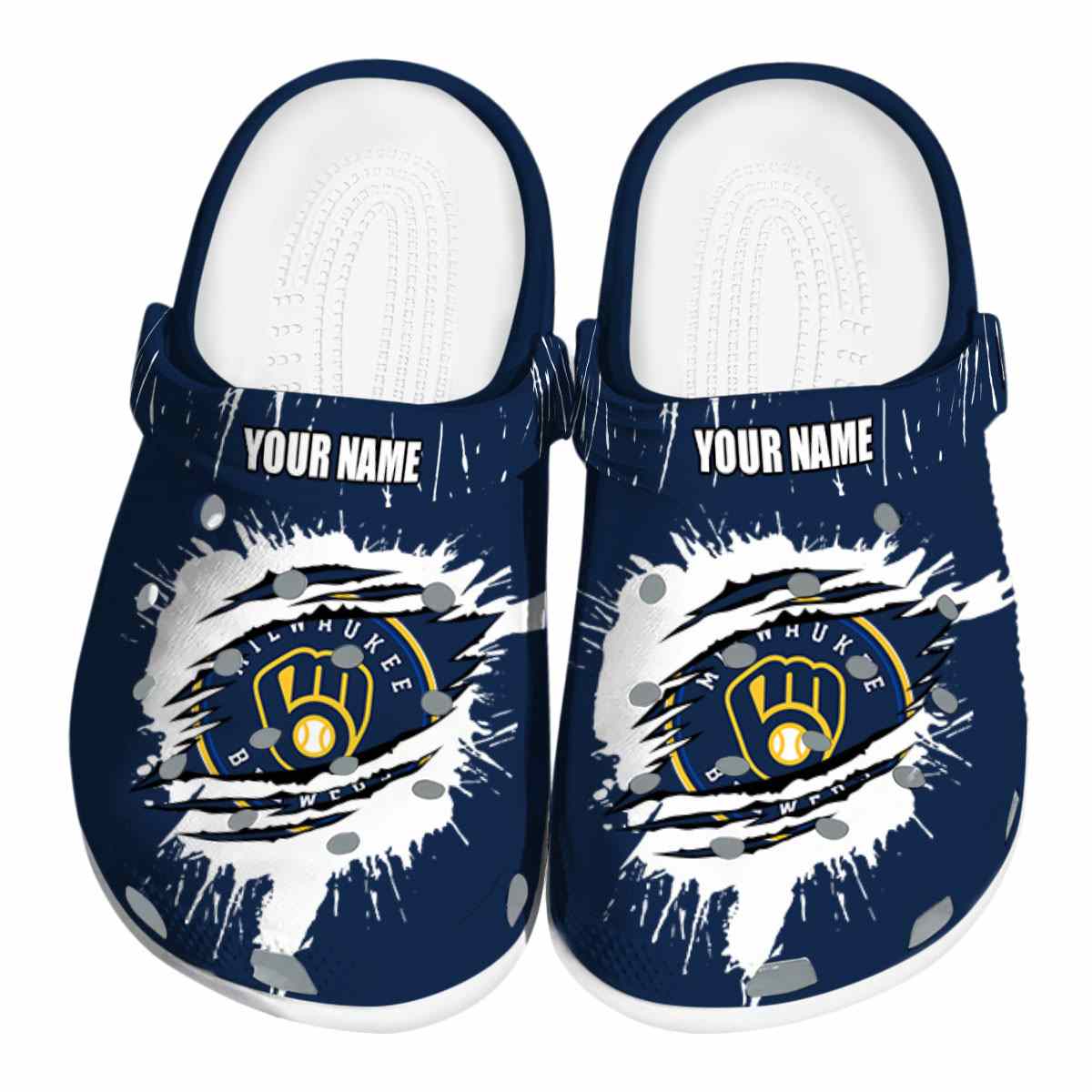 footwearmerch milwaukee brewers mlb sport crocs crocband clogs shoes comfortable for men women and kids kadfg