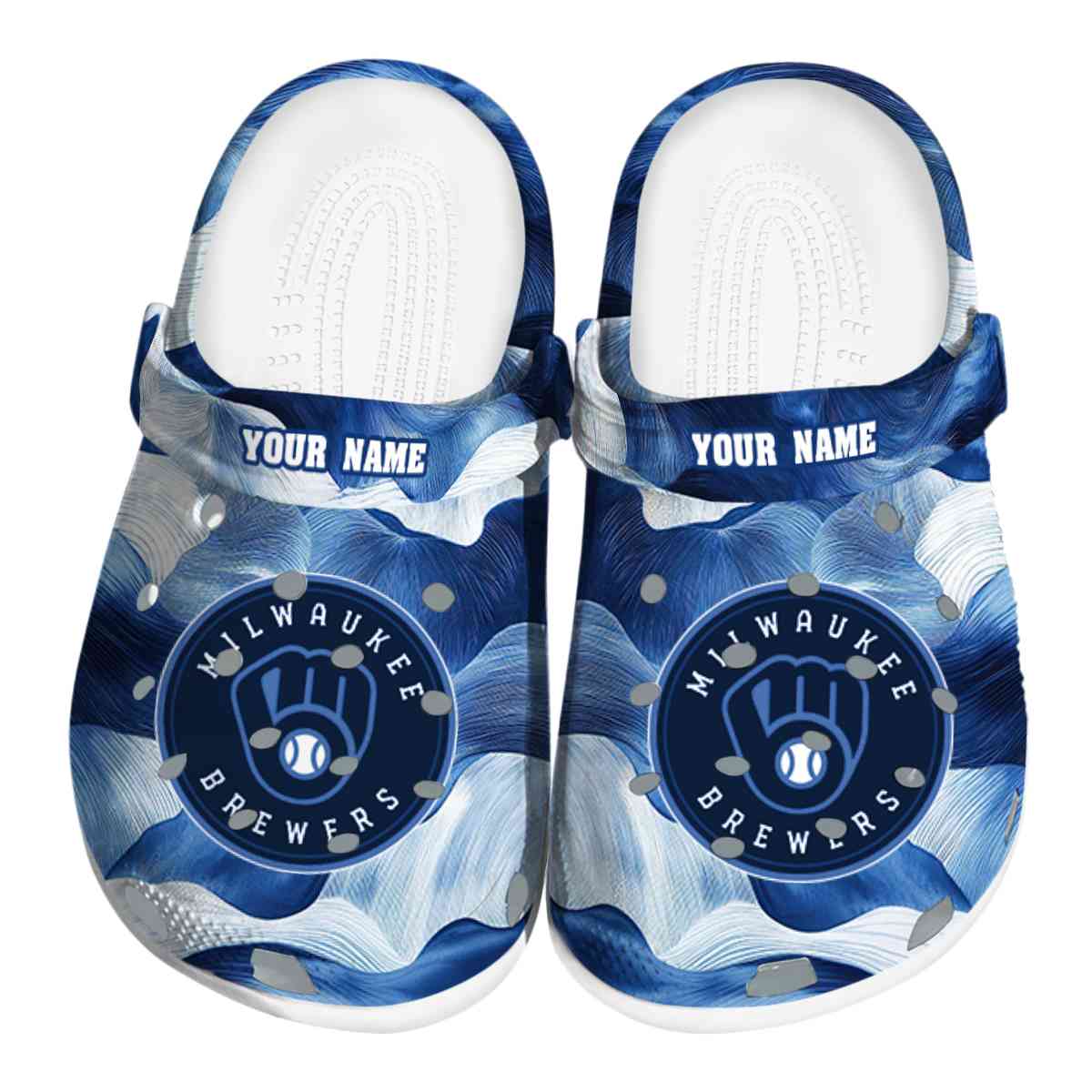footwearmerch milwaukee brewers mlb sport crocs crocband clogs shoes comfortable for men women and kids nf12n
