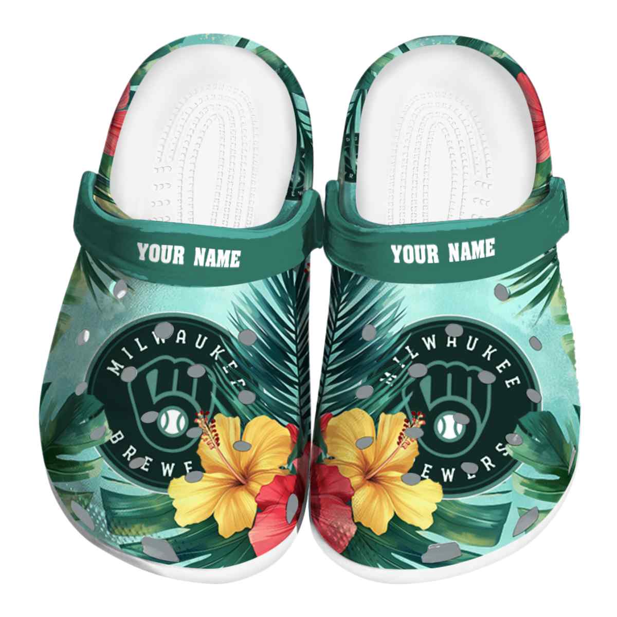 footwearmerch milwaukee brewers mlb sport crocs crocband clogs shoes comfortable for men women and kids pfmps