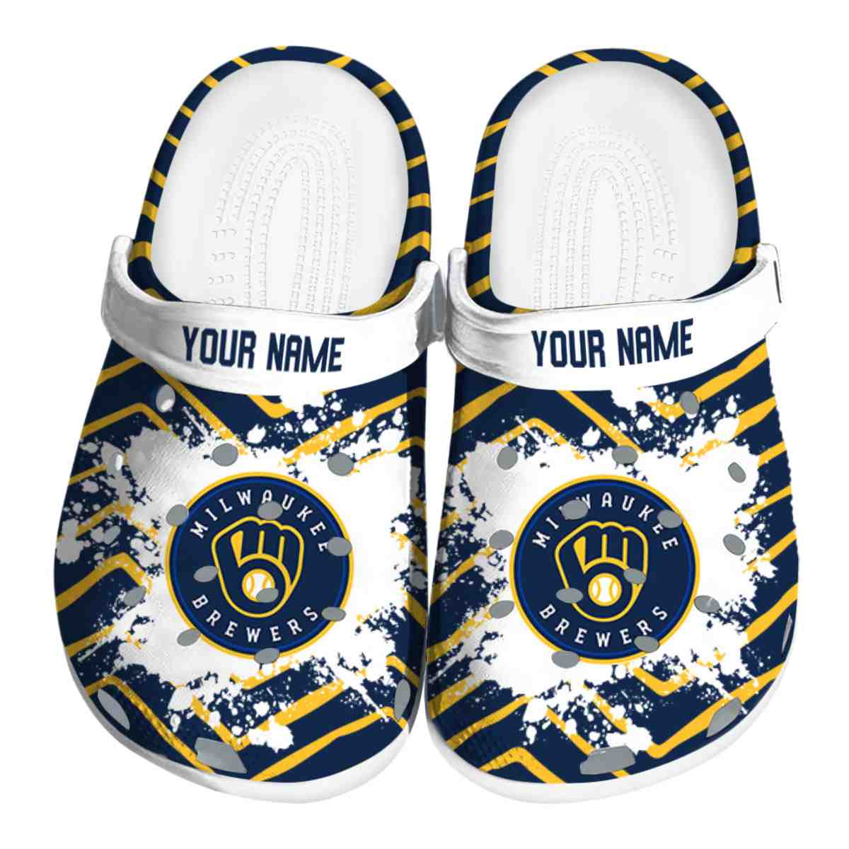 footwearmerch milwaukee brewers mlb sport crocs crocband clogs shoes comfortable for men women and kids uuezv
