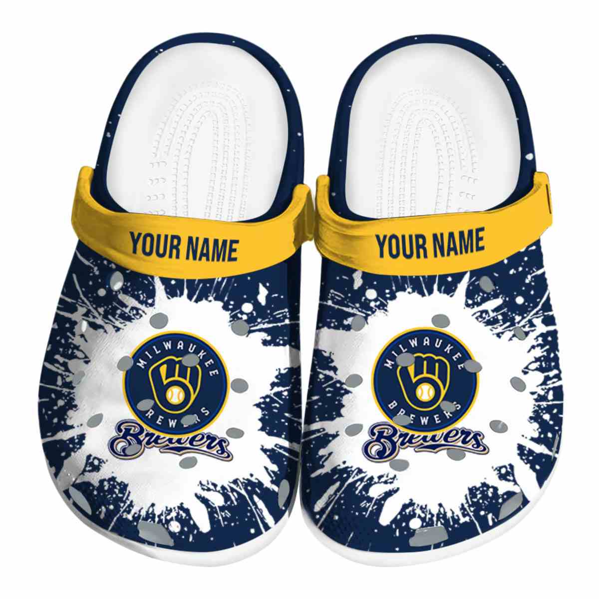 footwearmerch milwaukee brewers mlb sport crocs crocband clogs shoes comfortable for men women and kids ypjjf