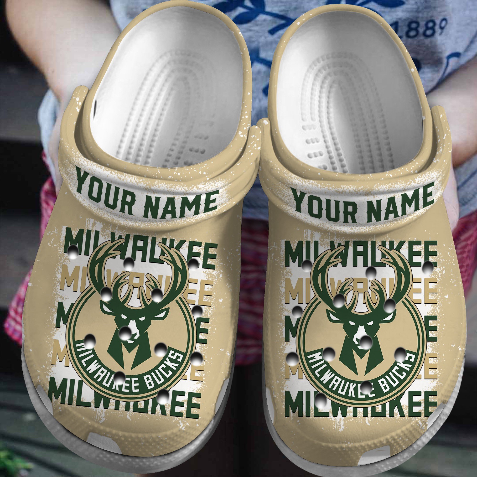 footwearmerch milwaukee bucks nba basketball sport crocs crocband clogs shoes comfortable for men women and kids 8glhi