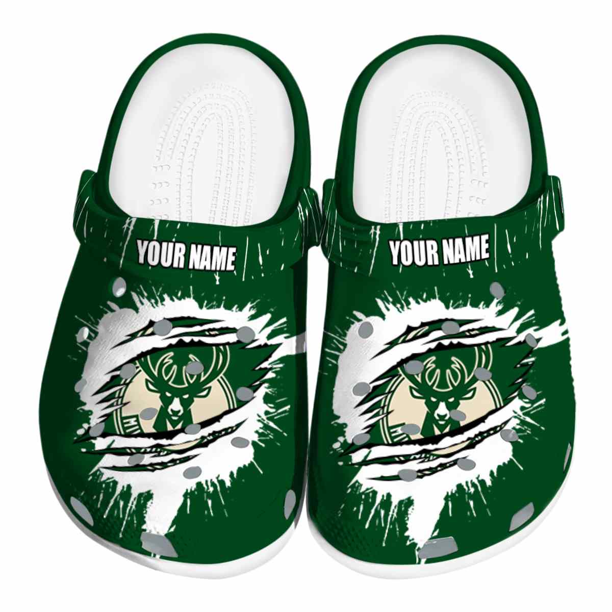 footwearmerch milwaukee bucks nba sport crocs crocband clogs shoes comfortable for men women and kids 0i3do