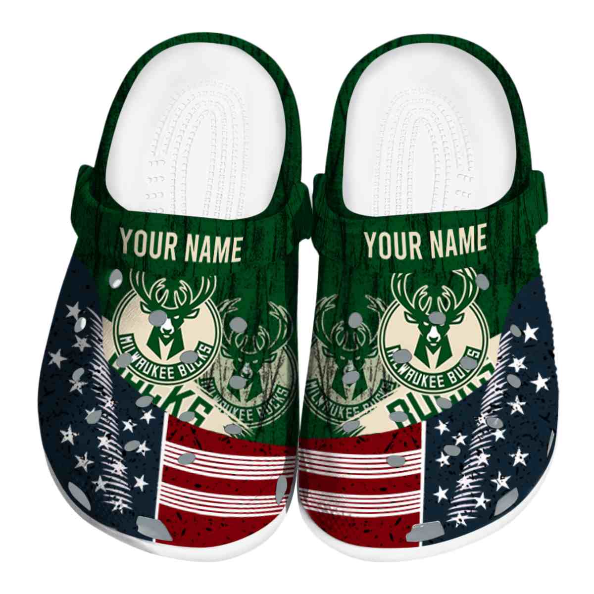 footwearmerch milwaukee bucks nba sport crocs crocband clogs shoes comfortable for men women and kids bpsv7