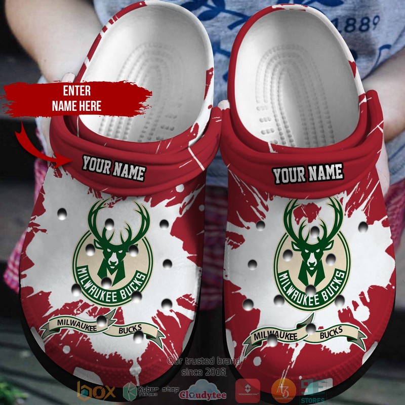 footwearmerch milwaukee bucks nba sport crocs crocband clogs shoes comfortable for men women and kids iqet8