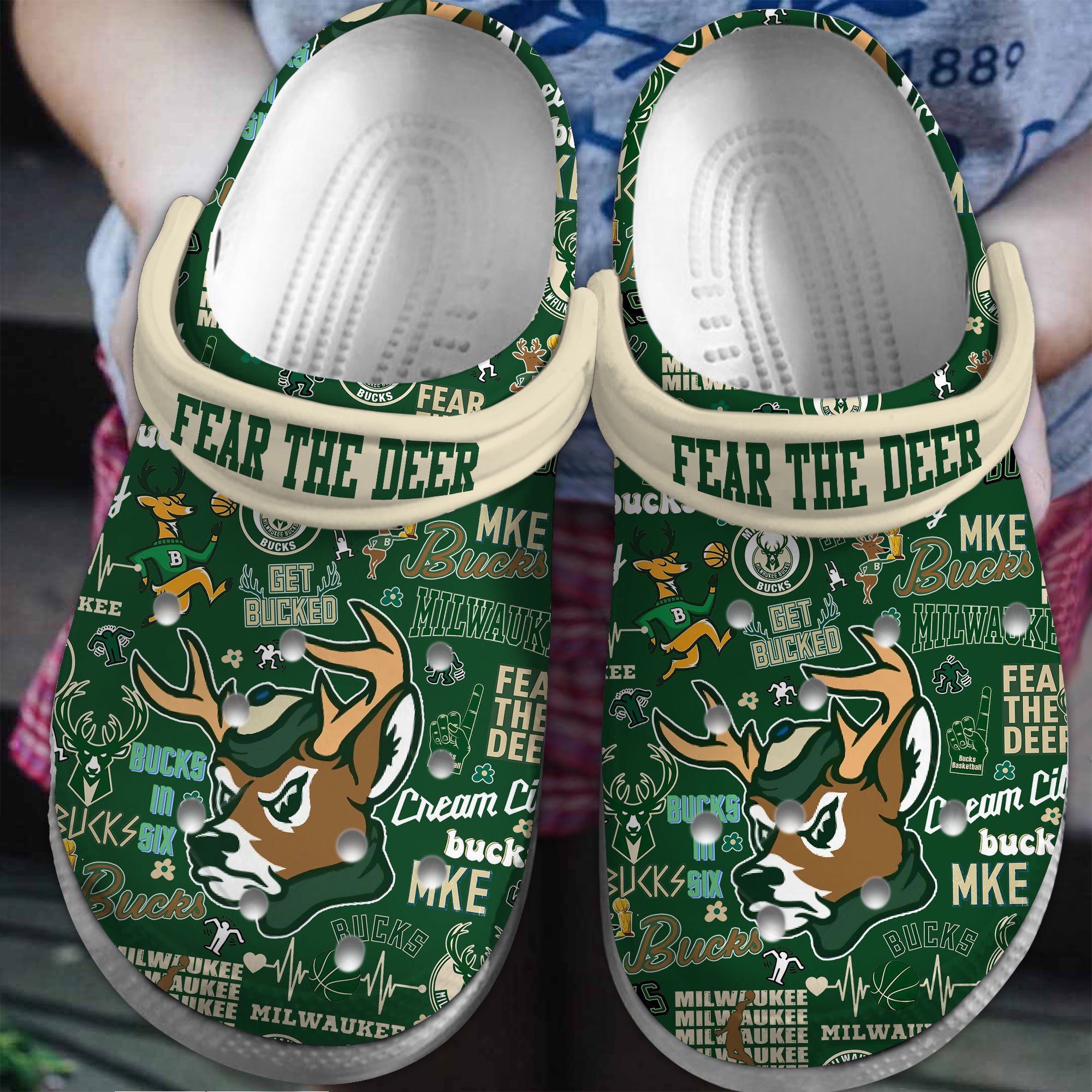 footwearmerch milwaukee bucks nba sport crocs crocband clogs shoes comfortable for men women and kids opzvq