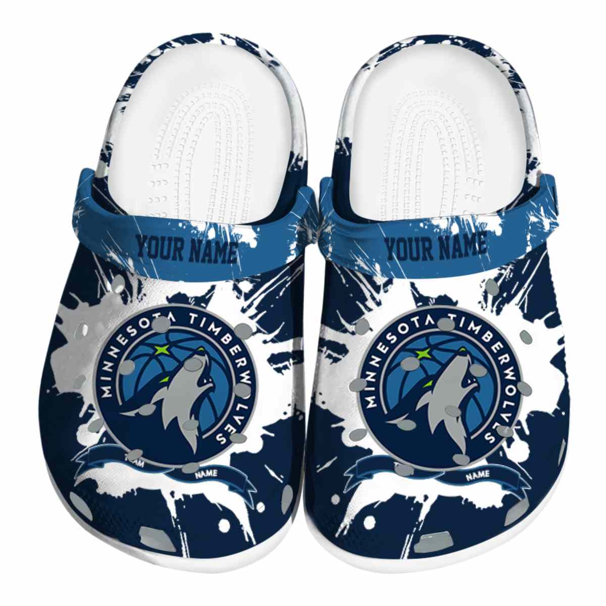 footwearmerch minnesota timberwolves nba sport crocs crocband clogs shoes comfortable for men women and kids hq4ie