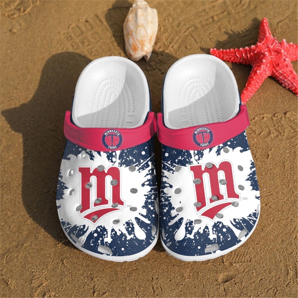 footwearmerch minnesota twins mlb sport crocs crocband clogs shoes comfortable for men women and kids 2bx5m