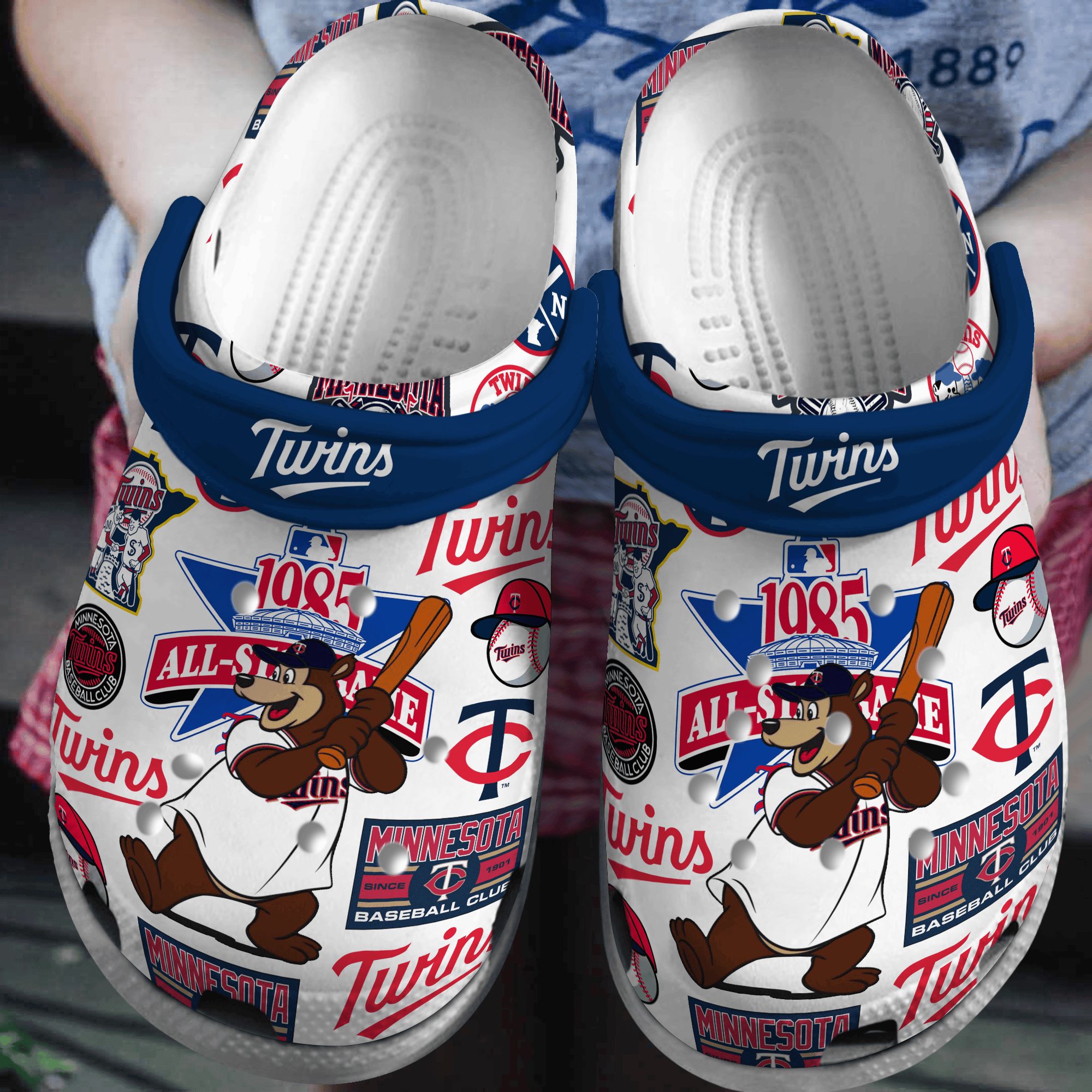 footwearmerch minnesota twins mlb sport crocs crocband clogs shoes comfortable for men women and kids curvx