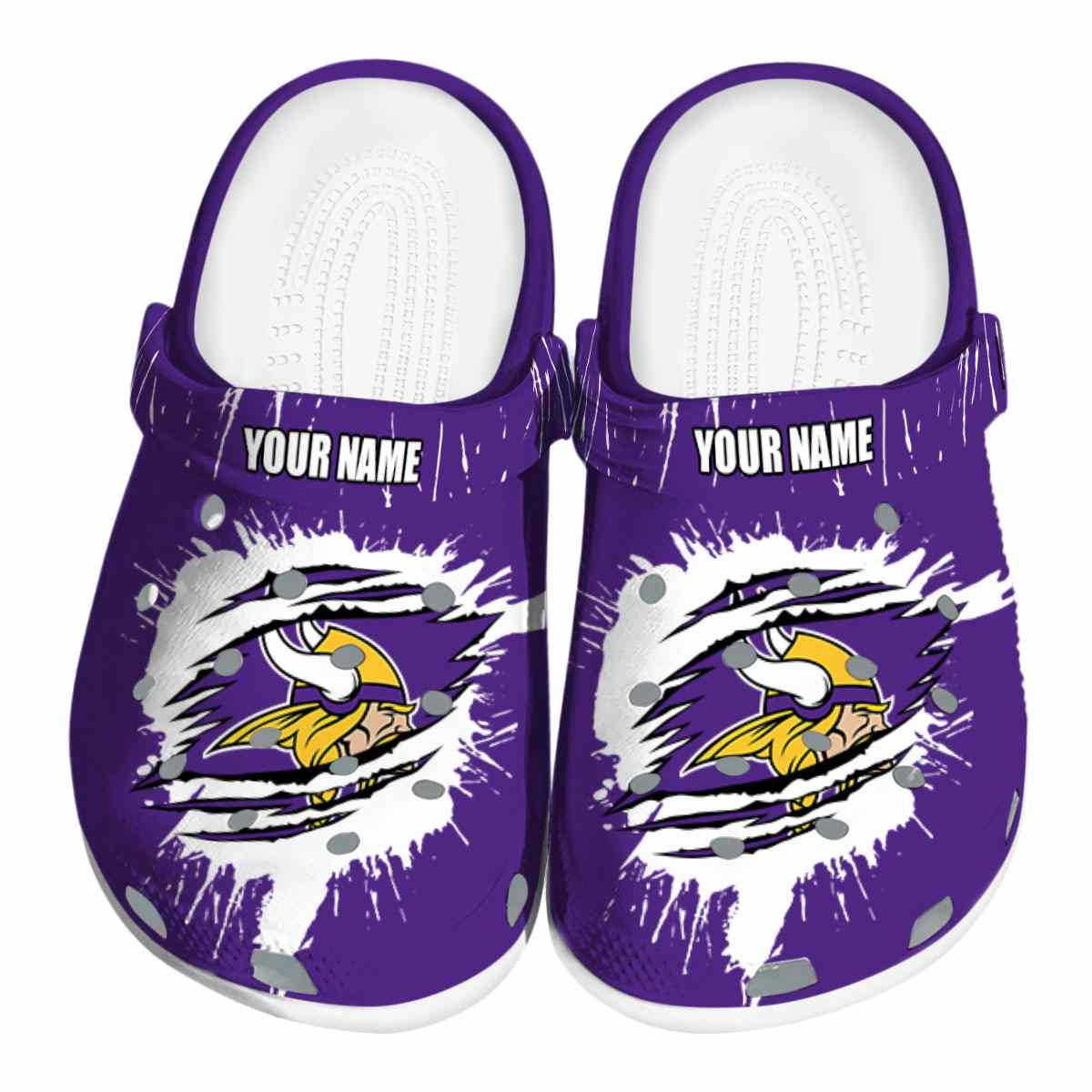 footwearmerch minnesota vikings nfl sport crocs crocband clogs shoes comfortable for men women and kids 3h9hm