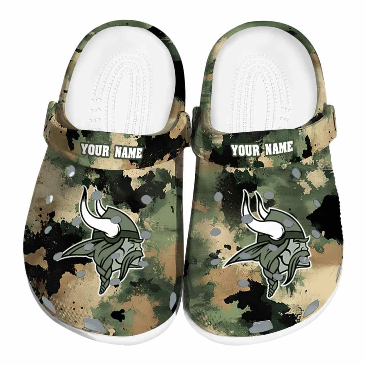 footwearmerch minnesota vikings nfl sport crocs crocband clogs shoes comfortable for men women and kids 7722m