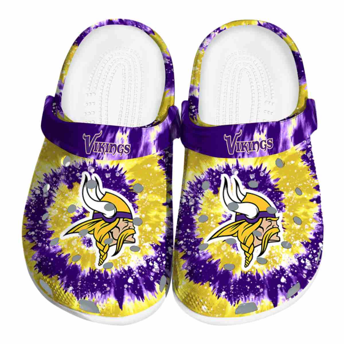footwearmerch minnesota vikings nfl sport crocs crocband clogs shoes comfortable for men women and kids i2fuk