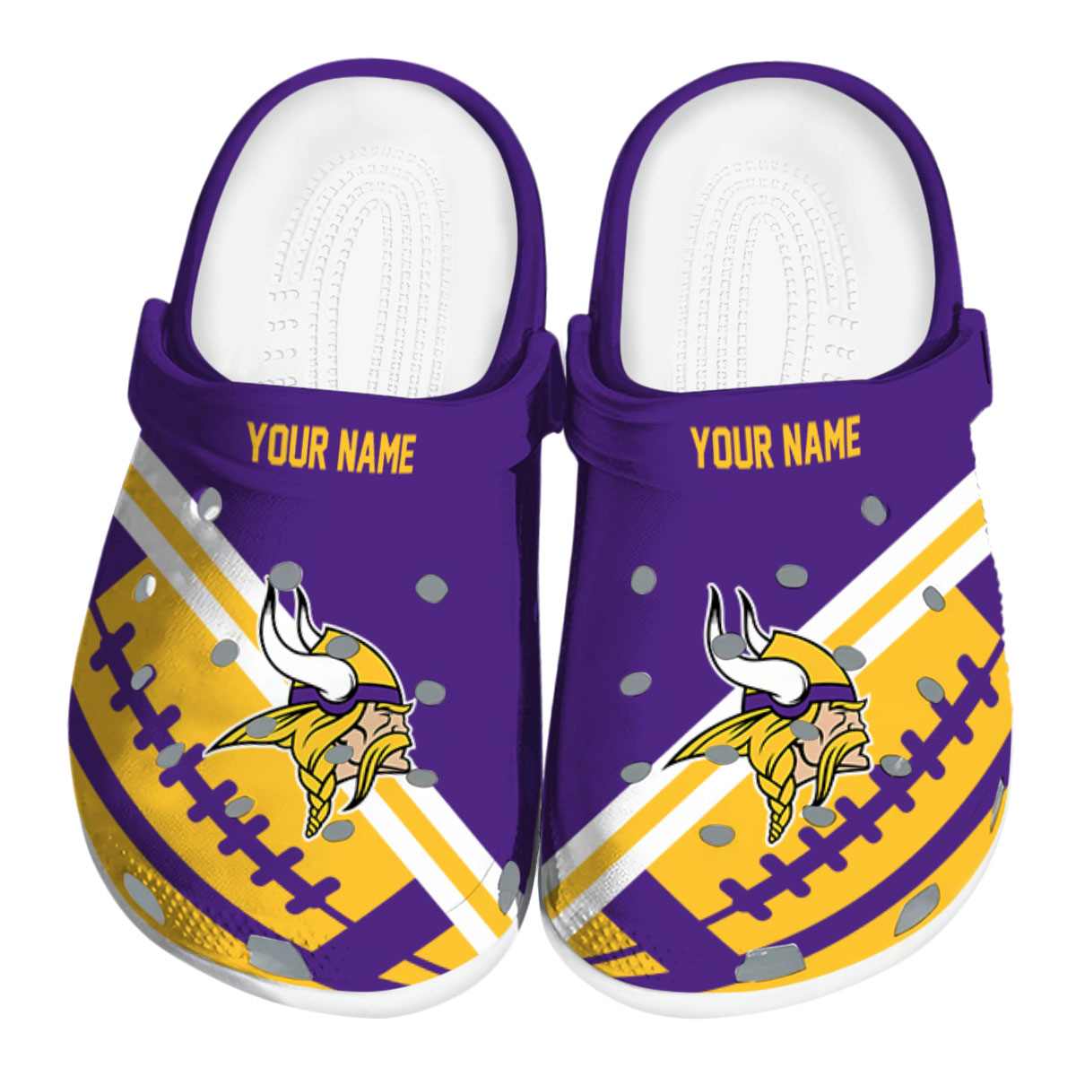 footwearmerch minnesota vikings nfl sport crocs crocband clogs shoes comfortable for men women and kids kqsmv