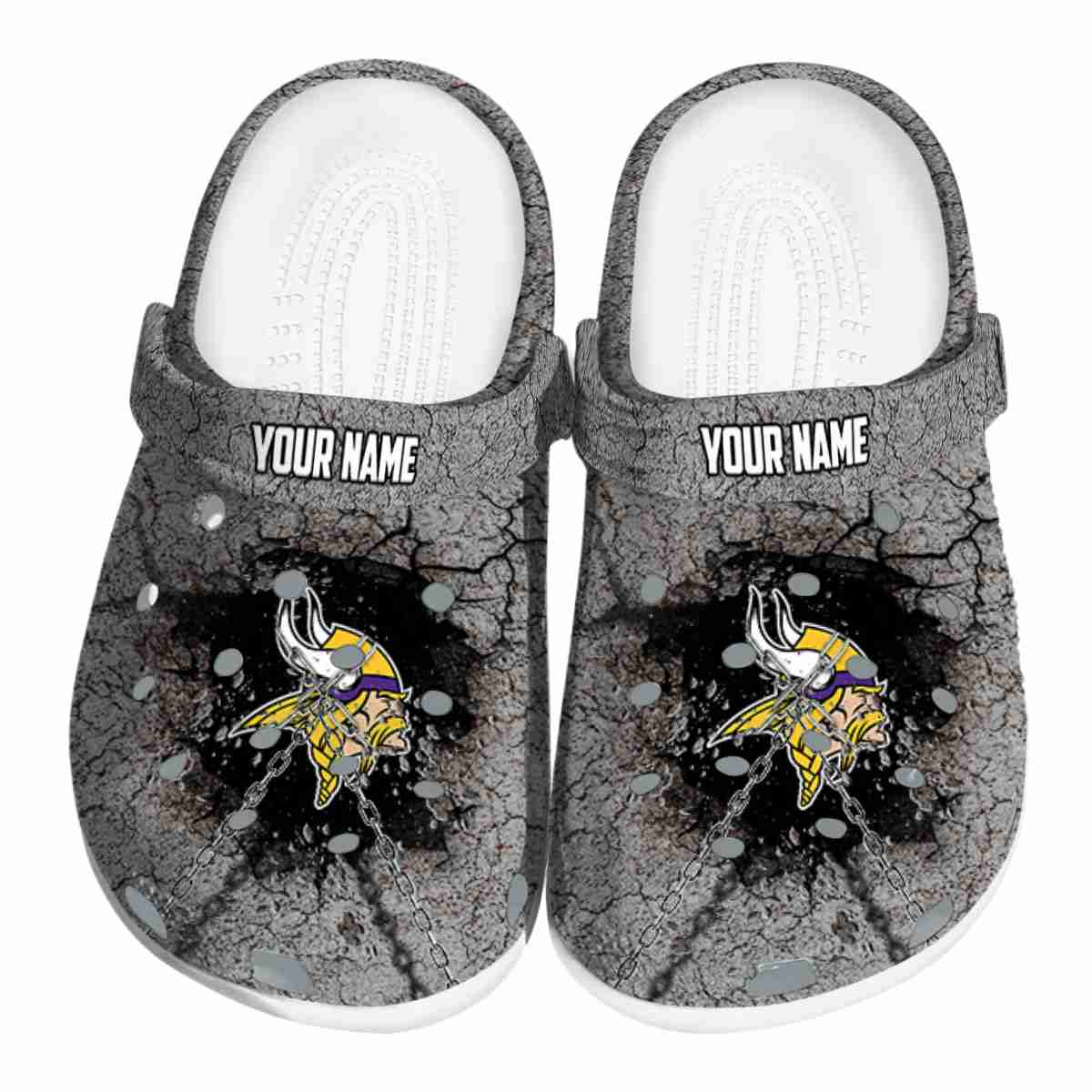 footwearmerch minnesota vikings nfl sport crocs crocband clogs shoes comfortable for men women and kids ptlvg