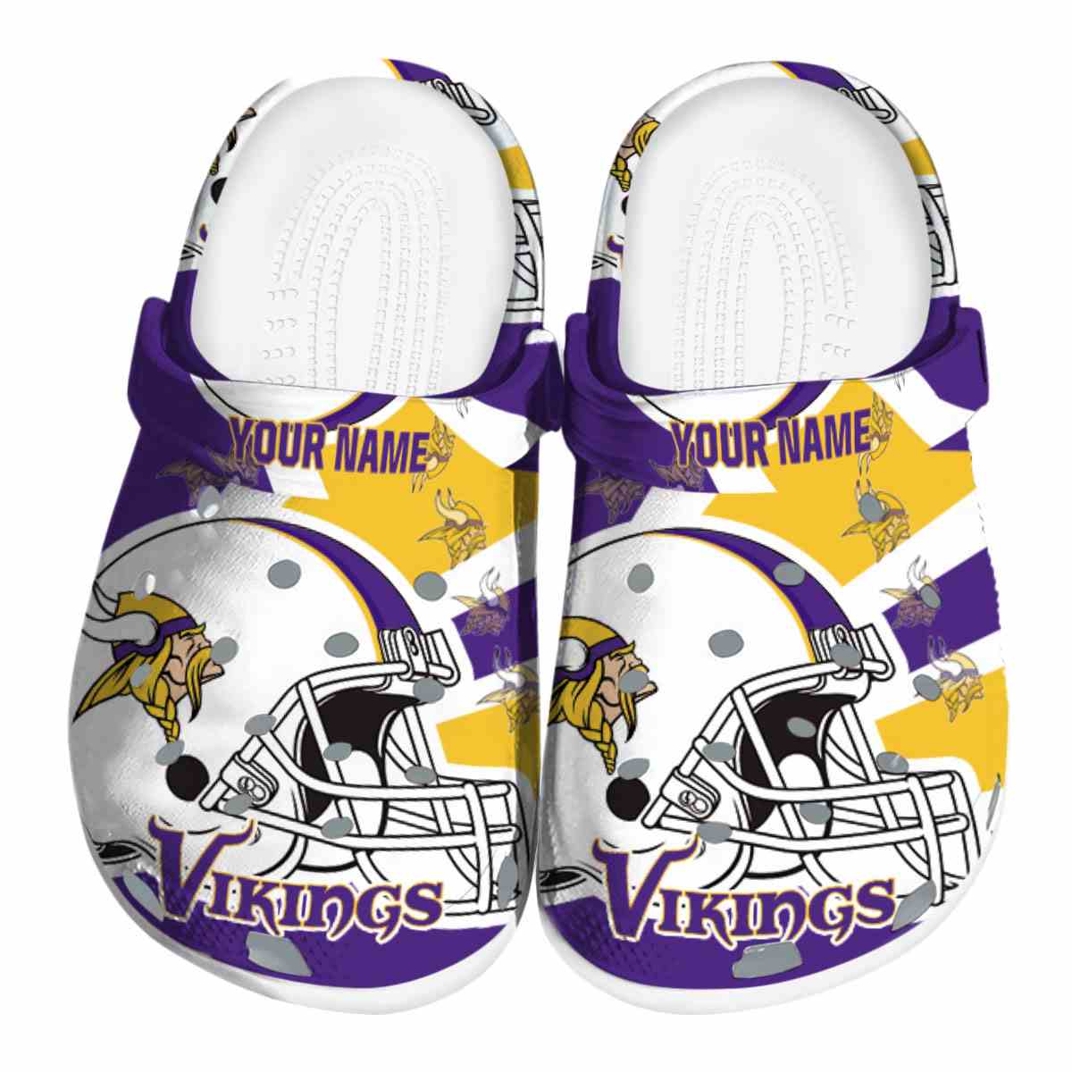footwearmerch minnesota vikings nfl sport crocs crocband clogs shoes comfortable for men women and kids wpaw4