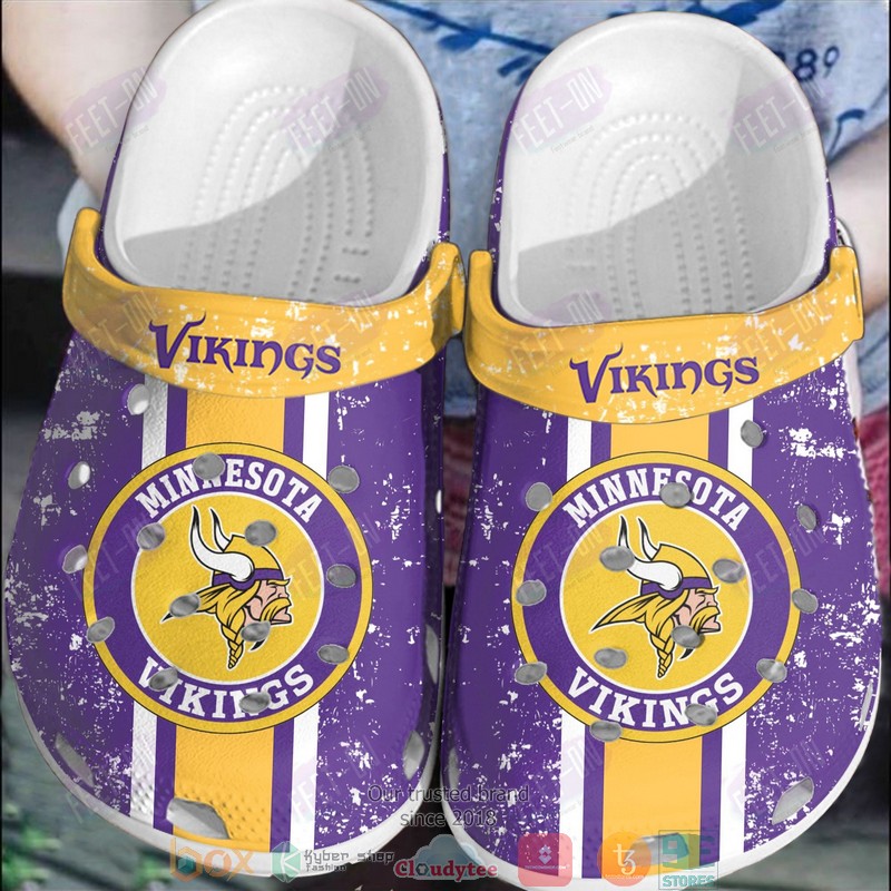 footwearmerch minnesota vikings nfl sport crocs crocband clogs shoes comfortable for men women and kids yqd1g