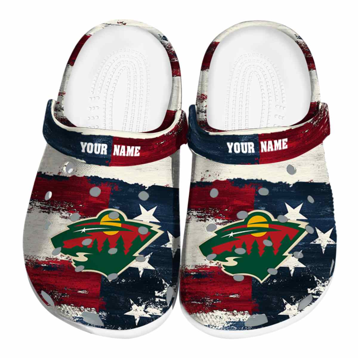 footwearmerch minnesota wild nhl sport crocs crocband clogs shoes comfortable for men women and kids qjlug