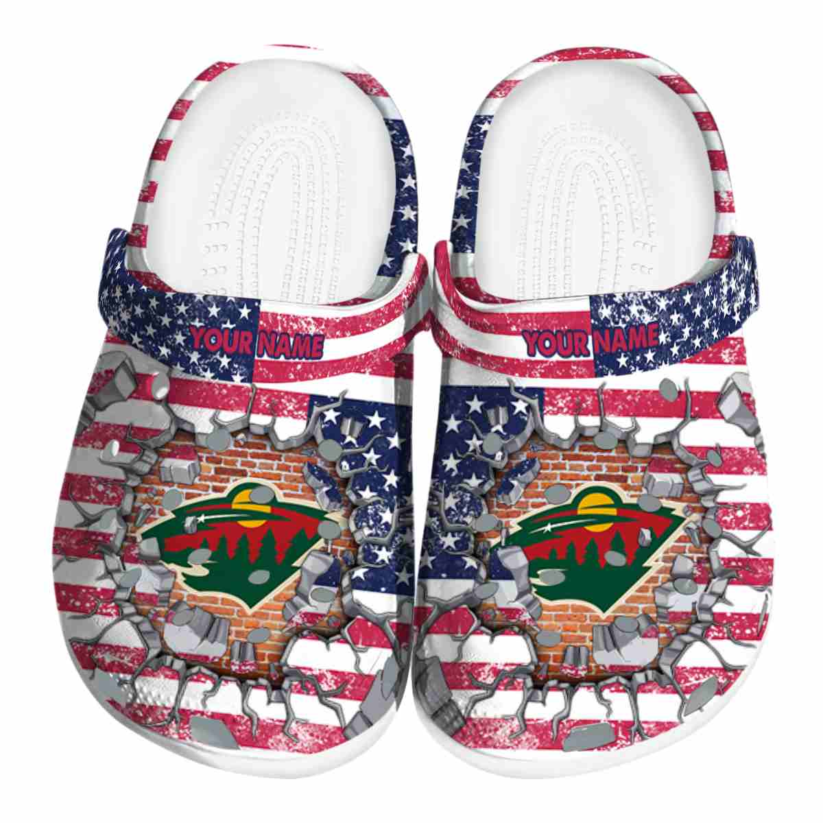 footwearmerch minnesota wild nhl sport crocs crocband clogs shoes comfortable for men women and kids rojdu