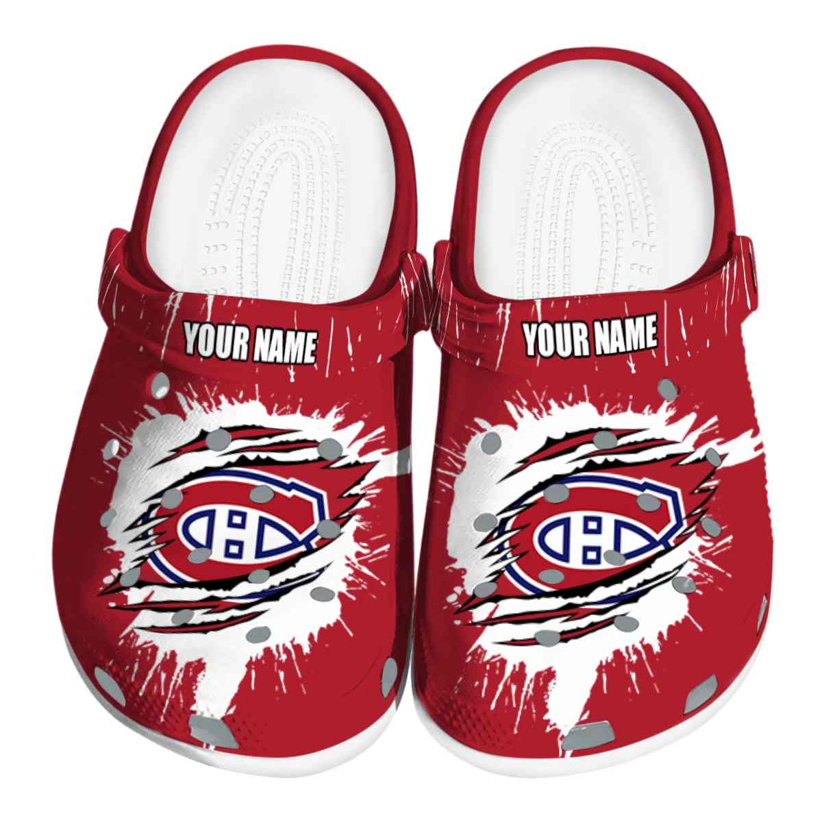 footwearmerch montreal canadiens nhl sport crocs crocband clogs shoes comfortable for men women and kids hvvxe