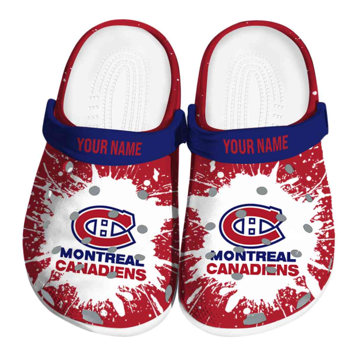 footwearmerch montreal canadiens nhl sport crocs crocband clogs shoes comfortable for men women and kids uc5ab